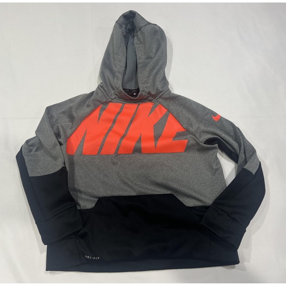 Nike Other - Nike Hoodie Boys Medium Gray Dri Fit Pullover Activwear Performance Kidcore